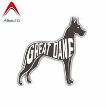 Aliauto Great Dane Breed Dog Silhouette car Decoration PVC Car Sticker Reflective Sunscreen Waterproof Decals,12cm*12cm 2024 - buy cheap