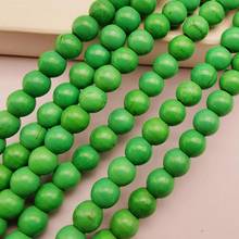 6MM Green Howlite Round Loose Beads Strand 16 Inch Jewelry Making C223 2024 - buy cheap