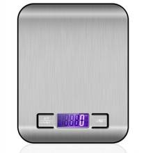 Báscula de cocina de acero inoxidable con un peso electrónico de 5Kg 10Kg báscula de cocina para el hogar Mini gramo de joyería 2024 - compra barato