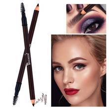 Double-end Eyebrow Pencil Waterproof Smudge-proof Colorfast Eyebrow Pencil With Brush Pencil Sharpene 2024 - buy cheap