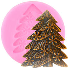 Christmas Tree Silicone Molds DIY Party Cupcake Topper Fondant Cake Decorating Tools Candy Polymer Clay Chocolate Gumpaste Mould 2024 - buy cheap