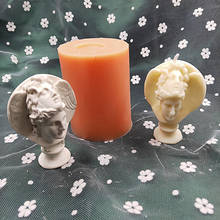 DIY Greek Goddess Face Crown Goddess Double-sided Goddess Candle Mold Cake Decorating Silicone Mold Candle Making Supplies 2024 - buy cheap