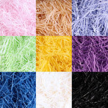 100g Colorful Shredded Crinkle Paper Raffia Candy Boxes DIY Christmas Gift Box Filling Material Party Packaging Filler Decor 2024 - buy cheap