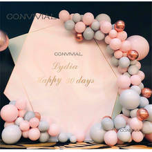 Guirnalda de globos de látex rosa para niños, Kit de arco de confeti, decoración para fiesta de cumpleaños, boda, Baby Shower, 94 Uds. 2024 - compra barato
