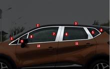 De acero inoxidable decoración de ventana de coche artículo cromado accesorios de coche para Renault Captur 2014, 2015-2020 2024 - compra barato