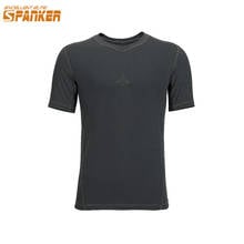 Camiseta deportiva táctica para hombre, camisa de manga corta, de secado rápido, transpirable, con cuello redondo, excelente ELITE 2024 - compra barato