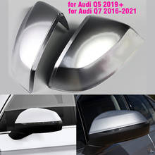 Rearview Mirror Covers for Audi Q7 2016-2021 , Q5 2019-2021 Chrome Matt Cap Accessories Styling 2024 - buy cheap