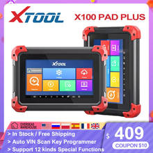 XTOOL X100 PAD PLUS OBDII Car Diagnostic Tool Newest X100 Auto VIN Scan Key Programmer 12 Kinds Special Functions Update Online 2024 - buy cheap
