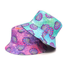 Chapéu de balde reversível, chapéu protetor solar fashion, chapéu de algodão estilo panamá, frente e verso, unissex, para hip hop e pesca de gato 2024 - compre barato