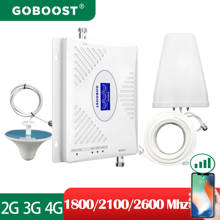 GOBOOST 2G 3G 4G Signal Amplifier Band 1800 2100 2600 Mhz Cellular Repeater DCS WCDMA LTE Dissplay Mobile Phone Booster a Set 2024 - buy cheap