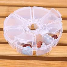 Round Guitar Picks Case Storage Medicine Box 8 Grids Container Tablet Drug Case Dispenser Holder Pill Case Pill Case 2024 - buy cheap