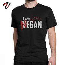 I'm Negan T Shirt Men 100% Cotton Slogan T-Shirts Crewneck 80s Walking Dead Vegan Vegetarian Tees Short Sleeve Clothing Oversize 2024 - buy cheap