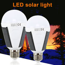 Wholesale Rechargeable Led Bulb E27 LED Solar Lamp 7W 12W Outdoor Emergency Solar Powered Bulb Camping Hiking Fishing Light 2024 - buy cheap