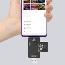 Высокоскоростной u-диск Type-c/Micro-SD/TF кардридер адаптер для телефона/компьютера 2024 - купить недорого