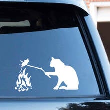 Pegatina de gato de dibujos animados para coche, decoración para ventana, calcomanía de vinilo, patrón de arte, pegatinas de cuerpo de coche, calcomanía impermeable 2024 - compra barato