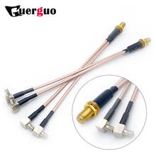 100 шт y-типа кабель гибкий проводник для HUAWEI/ZTE 3G/4G модем антенны удлинитель кабеля RP-SMA Female до 2 X TS9 разъем сплиттер 2024 - купить недорого