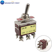 1321 ON-ON 2 Position DPDT 6 Screw Terminal Latching Toggle Switch AC 250V 15A 2024 - buy cheap