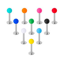 2-10pcs Colorful Lip Ring Stud Piercing Labret Monroe Bar Ear Cartilage Tragus Earring Helix Daith for Women Body Jewelry 16G 2024 - buy cheap