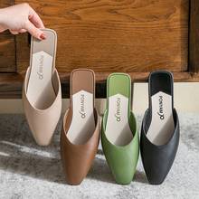 2021 Summer Women Pointed Toe Slippers Fashion Candy Color Flats Slip-On Holiday Ladies Casual Comfortabl Sandals Slides 2024 - buy cheap