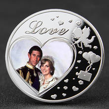 United Kingdom Souvenir Coin Decorative Princess Diana Silver Plated Metal Coins Luxury Gift Birthday Gifts 2024 - buy cheap