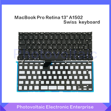 New A1502 Swiss Keyboard For Macbook Retina Pro Retina 13" Switzerland Standard with Backlight 2013-2015 Years 2024 - buy cheap