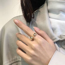2020 новое Золотое металлическое абстрактное кольцо с волной змеи для женщин, модное Открытое кольцо с круглой манжетой, подарок для вечеринки, ювелирные изделия anillo 2024 - купить недорого