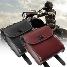 Universal Motorcycle Faux Leather Waterproof Wear-resisting Luggage Storage interior weather proof Side Saddle Bag 2024 - buy cheap