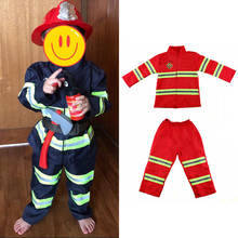 9Pcs/Set Halloween Firefighter Toys Set Kids Boys Gift Cosplay Costume Carnival Sam Work Wear Uniform Water Gun Fireman Outfits 2024 - buy cheap