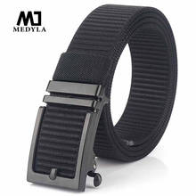 Medyla-cinturón militar de nailon para hombre, nueva tecnología, hebilla automática, cinturón táctico de Metal duro para hombre, cinturón deportivo de 3,5 cm 2024 - compra barato