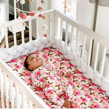 1M/2M/3M Baby Bed Bumper Newborn Braided Crib Bedding Bumper Protective Head Bed Baby Kids Room Decoration 2024 - buy cheap