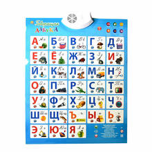 Russian Alphabet Sound Poster Learn Machine Electronic Kids Learning Toys Educational Chart Children Early Teaching  Gift 2024 - buy cheap