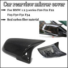 Capa para espelho de carro, capa de reposição de fibra de carbono para bmw série f20, f21, f22, f23, f30, f31, f34 2024 - compre barato