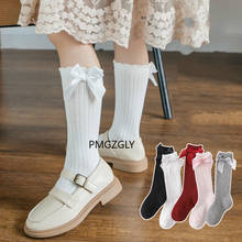 Kids Socks Toddlers Girls Big Bow Knee High Long Soft Cotton Lace Baby Socks Kids Bowknot 100% Cotton Socks toddler girl Socks 2024 - buy cheap