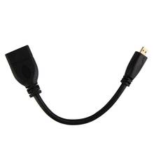 Преобразователь кабеля микро-папа D-HDMI-совместимый мама A-Джек адаптер 1080P Cro HDMI-совместимый преобразователь 2024 - купить недорого