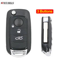 Folding Flip 3 Button Remote Key Shell Case Smart Car Key Housing Cover SIP22 Uncut Blade for Fiat Egea Tipo 500X New Model Keys 2024 - buy cheap