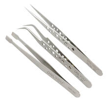 3pcs/lot High Quality Stainless Steel Tweezers Precision Antimagnetic Tweezers Set Solder Repair Tool Kit 2024 - buy cheap