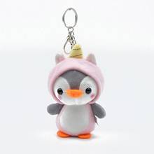 Cute Penguin Bee Animal Plush Doll Pendant Keychain Ring Key Holder Bag Decor 2024 - buy cheap