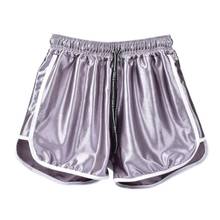 Pantalones cortos de pierna ancha para mujer, Shorts deportivos informales, holgados, de estilo coreano, talla grande, Color sólido, novedad de verano 2024 - compra barato