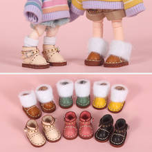 New ob11 baby shoes Fashion snow boots Martin boots shoes for holala, GSC body, obitsu11, 1/12bjd cowhide boots doll accessories 2024 - buy cheap