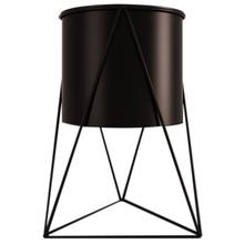 Soporte geométrico de Metal para maceta, soporte duradero para plantas de jardín de interior, soporte de exhibición para macetas de hierro, suministros de jardinería, negro 2024 - compra barato