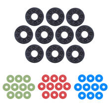 10pcs Guitar Strap Block Rubber Lock Washer Gasket Cushion for Guitar Parts 2024 - buy cheap