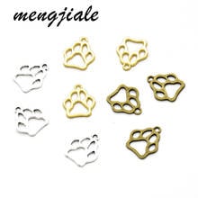 25pcs Antique Silver Big Dog Paw Charms Alloy Metal Animals Pendants For DIY Handmade Jewelry Accessories Makings 19*17mm 2024 - buy cheap