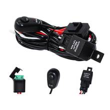 Led Work Light Bar Cable Car Auto Off Road Driving Fog Light Wiring Loom Harness Kit With On/Off Switch 40A Dc12V One Drag Two 2024 - buy cheap