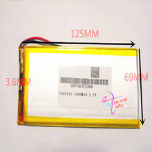 3669125 3.7V 4400mAH 3570125 3270125 PLIB (polymer lithium ion battery) Li-ion battery for tablet pc,Digital pho 2024 - buy cheap