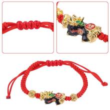 Charm Color Pixiu Change Temperature Kabbalah Red String Braided Mood Bracelets 2024 - buy cheap