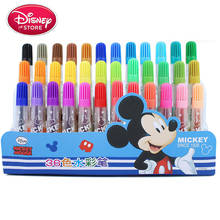 Pintura aquarela genuína do mickey mouse da disney, caneta com 36 cores para crianças, desenho animado, material de arte para jardim de infância 2024 - compre barato