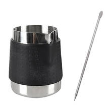 Best 350ML Stainless Steel Milk Frothing Jug with Decorating Pen Milk Pitcher Espresso Coffee Pitcher Barista Coffee Latte 2024 - buy cheap
