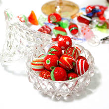 24pcs Custom Handmade Red Glass Balls Marbles Home Decor Fish Tank Vase Aquarium Ornaments Christmas Gift Toys For Kids Children 2024 - buy cheap