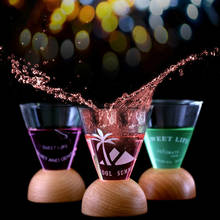 Copas de bebidas especiales para Bar, vaso de cóctel con forma de cono, soporte de posavasos de madera de haya, mezclador de Martini, vino de chupete, Vodka, 2020 2024 - compra barato