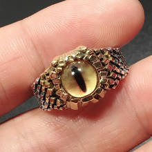 Charme do vintage homens mulheres simples design coruja anel de prata cor anéis jóias noivado presentes de casamento demônio olho anel 2024 - compre barato